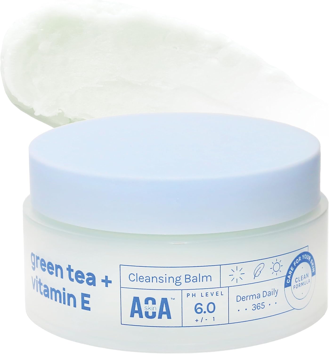 AOA STUDIO Green Tea & Vitamin E Cleansing Balm, Waterproof Makeup Remover, Oil Based Makeup Remover, K beauty Skin Care, Soothing and Brightening for All Skin Types, 3.38 Fl Oz, 100 ml