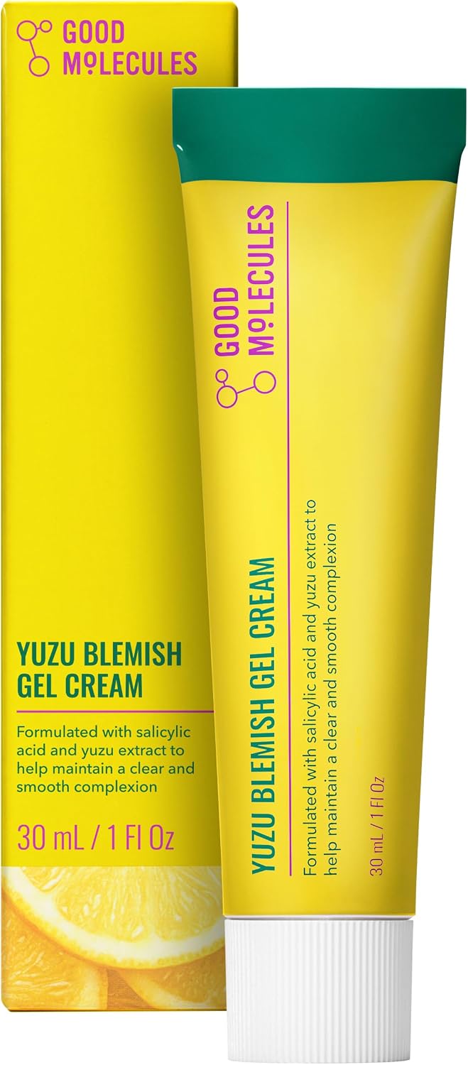 Good Molecules Yuzu Blemish Gel Cream with Salicylic Acid, 1 fl oz | Gel cream with salicylic acid and yuzu extract that helps maintain a clear, smooth-looking complexion.