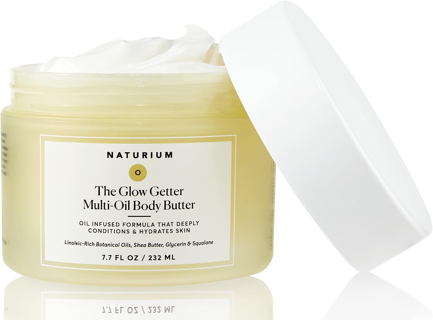 Naturium The Glow Getter Multi-Oil Body Butter, 7.7 fl oz | Nourishing Whipped Moisturizer, Oil Infused Formula with Shea Butter, Glycerin & Squalane, Deep Hydration for All Skin Types